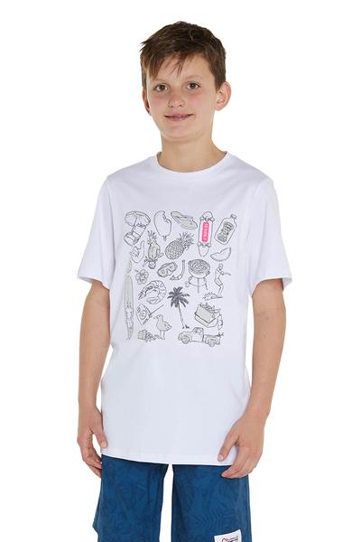 Okanui Life Kids TShirt - White - Soul Surf